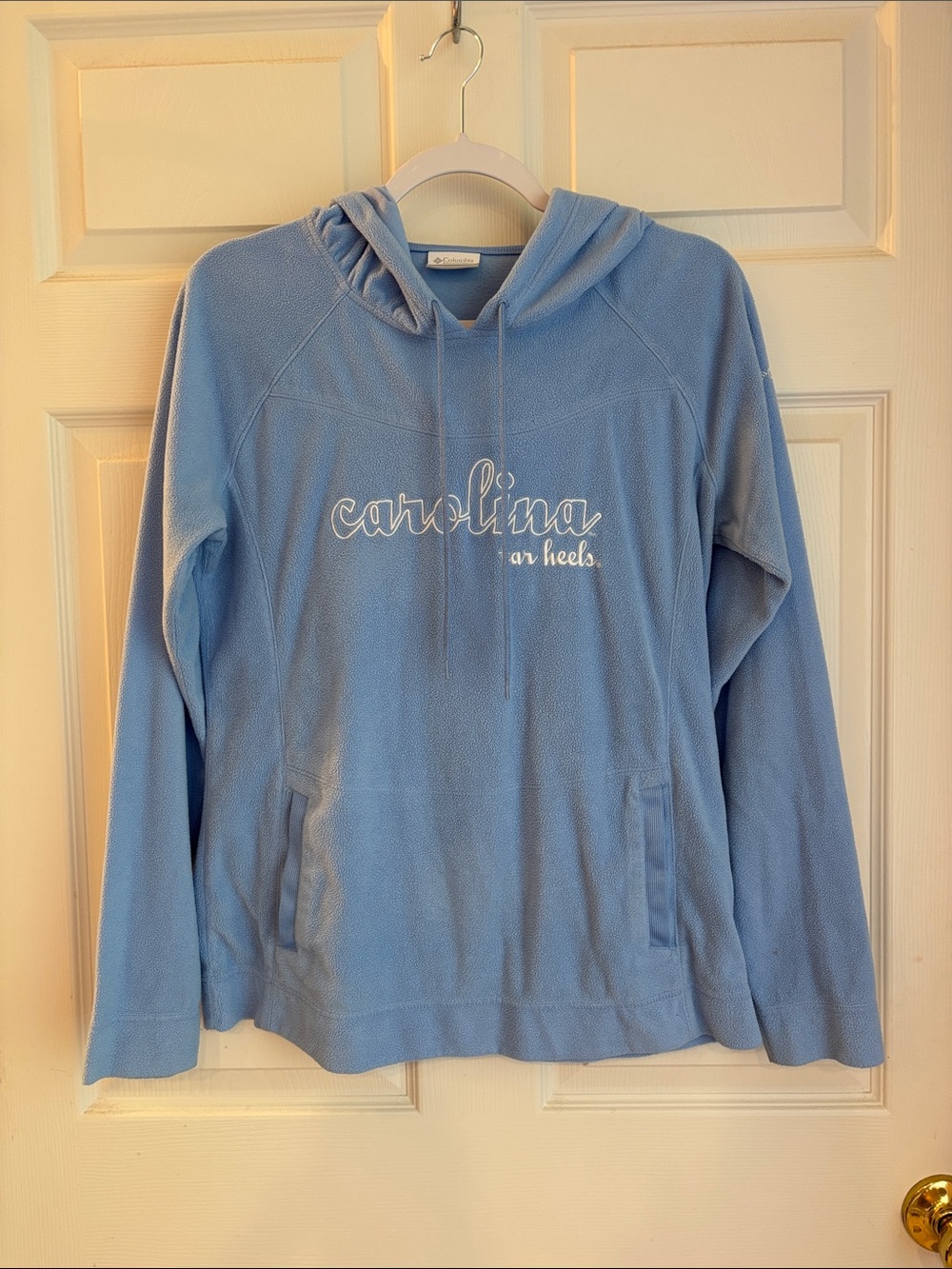 Columbia Light Blue Hooded Fleece Pullover